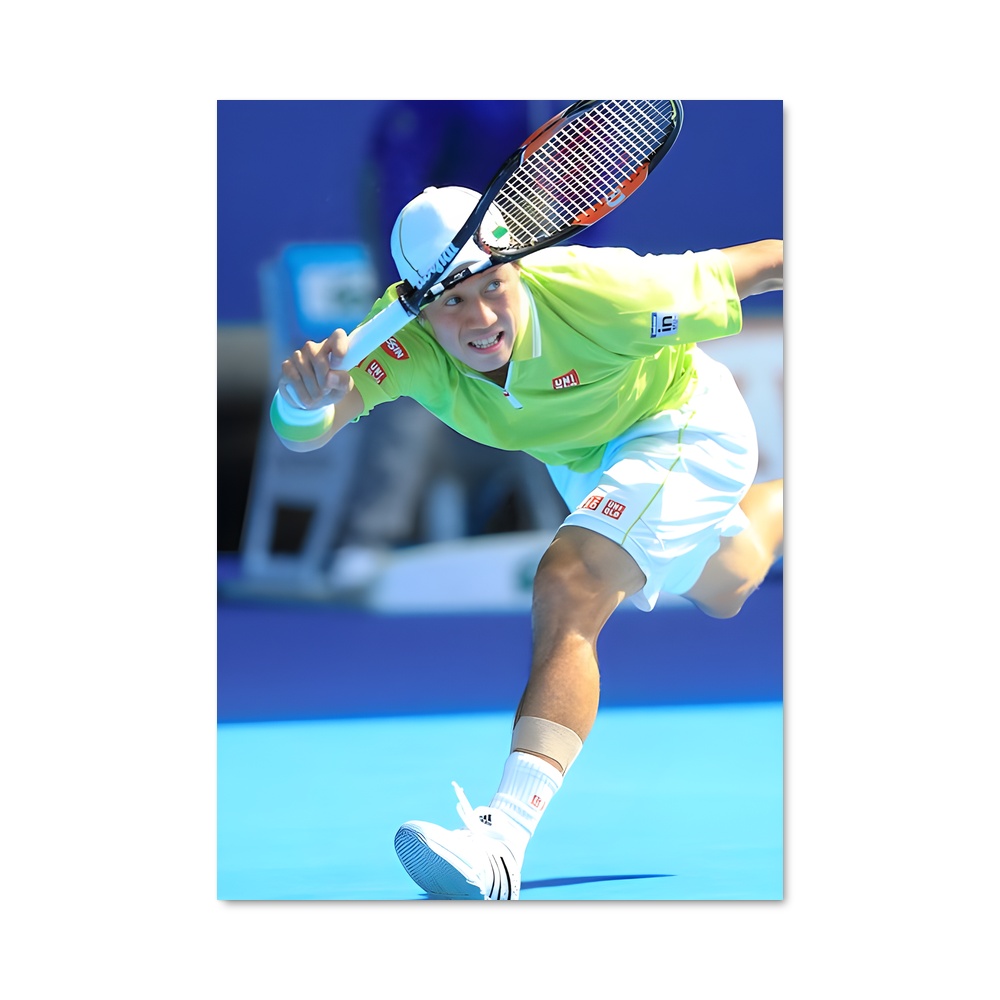 Poster Kei nishikori athlétiques